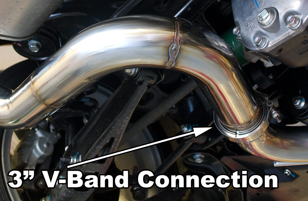V-band exhaust conneciton on exhuast Fabrication
